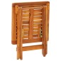 vidaXL Tumbona de jardín con mesa y cojín madera maciza de acacia vidaXL Tumbona de jardín con mesa y cojín madera maciza de acacia