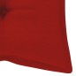 vidaXL Banco de jardín plegable con cojín bambú 118 cm vidaXL Banco de jardín plegable con cojín bambú 118 cm