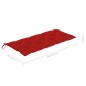 vidaXL Banco de jardín plegable con cojín bambú 118 cm vidaXL Banco de jardín plegable con cojín bambú 118 cm
