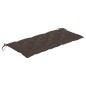 vidaXL Banco de jardín plegable con cojín bambú 118 cm vidaXL Banco de jardín plegable con cojín bambú 118 cm