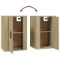 vidaXL Set de muebles para TV 3 pzas madera contrachapada roble sonoma