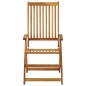 vidaXL Sillas de jardín reclinables 2 uds madera maciza acacia cojines vidaXL Sillas de jardín reclinables 2 uds madera maciza acacia cojines