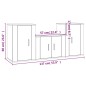 vidaXL Set de muebles para TV 3 pzas madera contrachapada roble sonoma