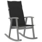 vidaXL Silla mecedora con cojines madera maciza de acacia gris vidaXL Silla mecedora con cojines madera maciza de acacia gris