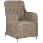 vidaXL Juego de comedor para jardín 5 piezas marrón vidaXL Juego de comedor para jardín 5 piezas marrón