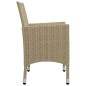 vidaXL Juego de comedor de jardín de 7 piezas beige vidaXL Juego de comedor de jardín de 7 piezas beige
