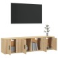 vidaXL Set de muebles para TV 3 pzas madera contrachapada roble sonoma vidaXL Set de muebles para TV 3 pzas madera contrachapada roble sonoma