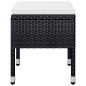 vidaXL Juego de comedor de jardín de 5 piezas negro vidaXL Juego de comedor de jardín de 5 piezas negro