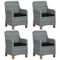 vidaXL Juego de comedor para jardín de 5 piezas gris claro vidaXL Juego de comedor para jardín de 5 piezas gris claro