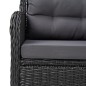 vidaXL Juego de comedor para jardín de 7 piezas negro vidaXL Juego de comedor para jardín de 7 piezas negro