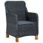 vidaXL Juego de comedor para jardín de 7 piezas gris oscuro vidaXL Juego de comedor para jardín de 7 piezas gris oscuro
