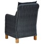 vidaXL Juego de comedor para jardín de 7 piezas gris oscuro vidaXL Juego de comedor para jardín de 7 piezas gris oscuro