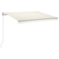 vidaXL Toldo manual retráctil con LED crema 300x250 cm vidaXL Toldo manual retráctil con LED crema 300x250 cm