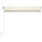 vidaXL Toldo manual retráctil con LED crema 300x250 cm vidaXL Toldo manual retráctil con LED crema 300x250 cm