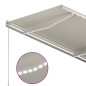 vidaXL Toldo manual retráctil con LED crema 300x250 cm vidaXL Toldo manual retráctil con LED crema 300x250 cm