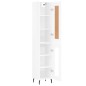 vidaXL Aparador alto madera contrachapada blanco brillo 34,5x34x180 cm vidaXL Aparador alto madera contrachapada blanco brillo 34,5x34x180 cm