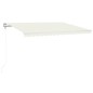 vidaXL Toldo automático con LED sensor de viento crema 400x300 cm vidaXL Toldo automático con LED sensor de viento crema 400x300 cm