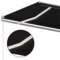 vidaXL Toldo retráctil manual con LED gris antracita 400x300 cm vidaXL Toldo retráctil manual con LED gris antracita 400x300 cm