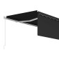 vidaXL Toldo retráctil manual con persiana antracita 4x3 m vidaXL Toldo retráctil manual con persiana antracita 4x3 m