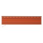 vidaXL Toldo retráctil manual con persiana naranja y marrón 6x3 m
