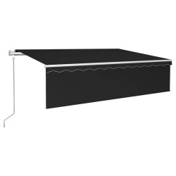 vidaXL Toldo automático retráctil con persiana 6x3 m antracita