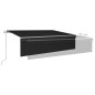 vidaXL Toldo automático retráctil con persiana 6x3 m antracita vidaXL Toldo automático retráctil con persiana 6x3 m antracita