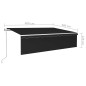 vidaXL Toldo automático retráctil con persiana 6x3 m antracita vidaXL Toldo automático retráctil con persiana 6x3 m antracita