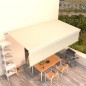 vidaXL Toldo retráctil manual con persiana crema 6x3 m vidaXL Toldo retráctil manual con persiana crema 6x3 m