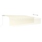 vidaXL Toldo retráctil manual con persiana crema 6x3 m vidaXL Toldo retráctil manual con persiana crema 6x3 m