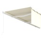 vidaXL Toldo retráctil manual con persiana crema 6x3 m vidaXL Toldo retráctil manual con persiana crema 6x3 m