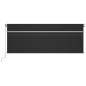 vidaXL Toldo manual retráctil con persiana y LED antracita 4x3 m vidaXL Toldo manual retráctil con persiana y LED antracita 4x3 m