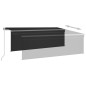 vidaXL Toldo manual retráctil con persiana y LED antracita 4x3 m vidaXL Toldo manual retráctil con persiana y LED antracita 4x3 m