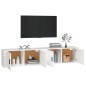 vidaXL Muebles para TV de pared 2 uds blanco 100x34,5x40 cm vidaXL Muebles para TV de pared 2 uds blanco 100x34,5x40 cm
