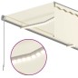 vidaXL Toldo automático con persiana LED sensor de viento crema 4x3m vidaXL Toldo automático con persiana LED sensor de viento crema 4x3m