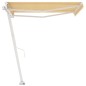 vidaXL Toldo de pie retráctil manual amarillo y blanco 300x250 cm vidaXL Toldo de pie retráctil manual amarillo y blanco 300x250 cm