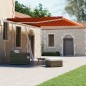 vidaXL Toldo de pie retráctil manual naranja y marrón 400x300 cm