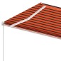 vidaXL Toldo de pie retráctil manual naranja y marrón 400x300 cm