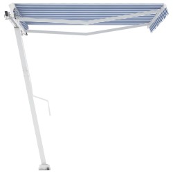 vidaXL Toldo de pie manual retráctil naranja y marrón 350x250 cm