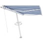 vidaXL Toldo de pie manual retráctil naranja y marrón 350x250 cm vidaXL Toldo de pie manual retráctil naranja y marrón 350x250 cm