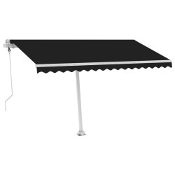 vidaXL Toldo de pie automático gris antracita 400x300 cm
