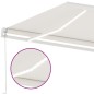 vidaXL Toldo retráctil manual con LED crema 400x300 cm vidaXL Toldo retráctil manual con LED crema 400x300 cm