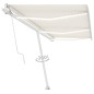 vidaXL Toldo automático con LED sensor de viento crema 600x300 cm vidaXL Toldo automático con LED sensor de viento crema 600x300 cm