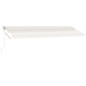 vidaXL Toldo automático con LED sensor de viento crema 600x300 cm vidaXL Toldo automático con LED sensor de viento crema 600x300 cm