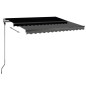 vidaXL Toldo de pie automático gris antracita 350x250 cm vidaXL Toldo de pie automático gris antracita 350x250 cm