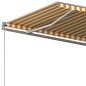 vidaXL Toldo de pie automático amarillo y blanco 400x300 cm vidaXL Toldo de pie automático amarillo y blanco 400x300 cm