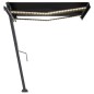 vidaXL Toldo automático con LED y sensor de viento antracita 350x250cm