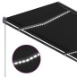 vidaXL Toldo automático con LED y sensor de viento antracita 350x250cm