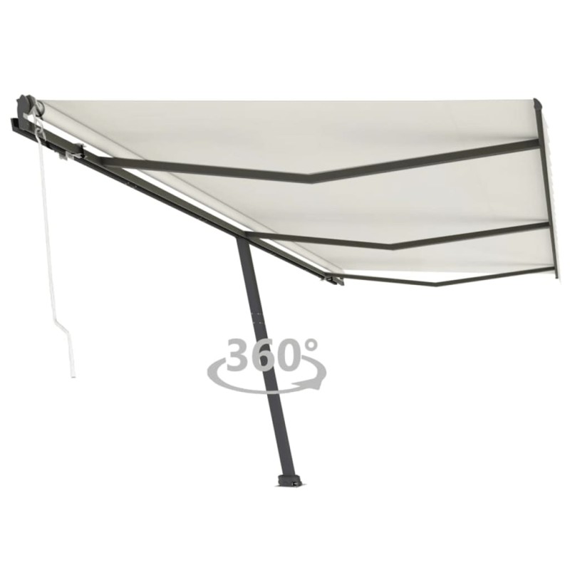 vidaXL Toldo de pie automático color crema 600x300 cm vidaXL Toldo de pie automático color crema 600x300 cm