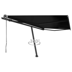 vidaXL Toldo de pie automático gris antracita 450x300 cm