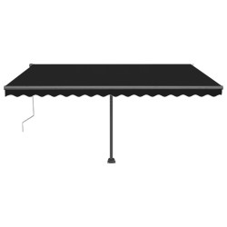 vidaXL Toldo de pie automático gris antracita 450x300 cm